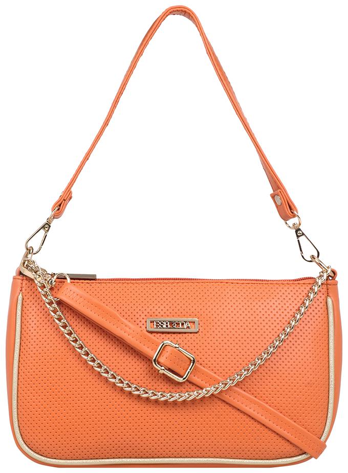 

Esbeda Orange PU Solid Sling Bag