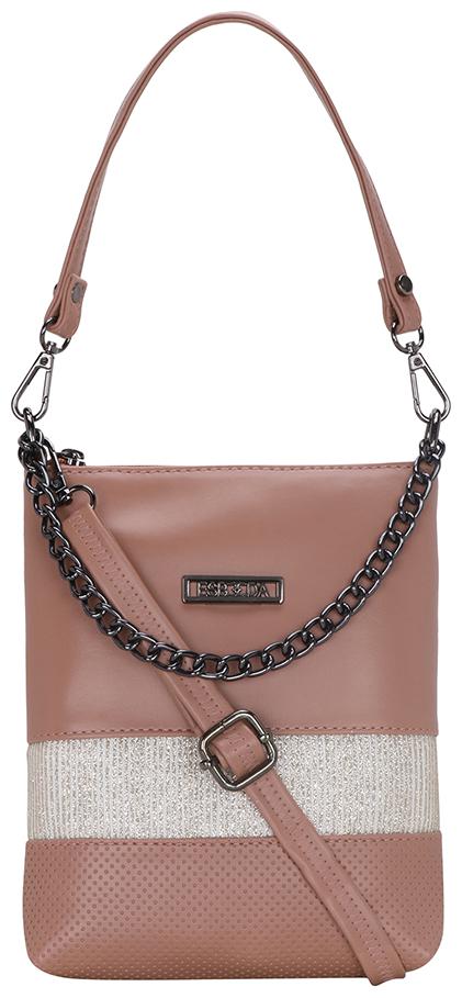 

Esbeda Pink PU Solid Sling Bag