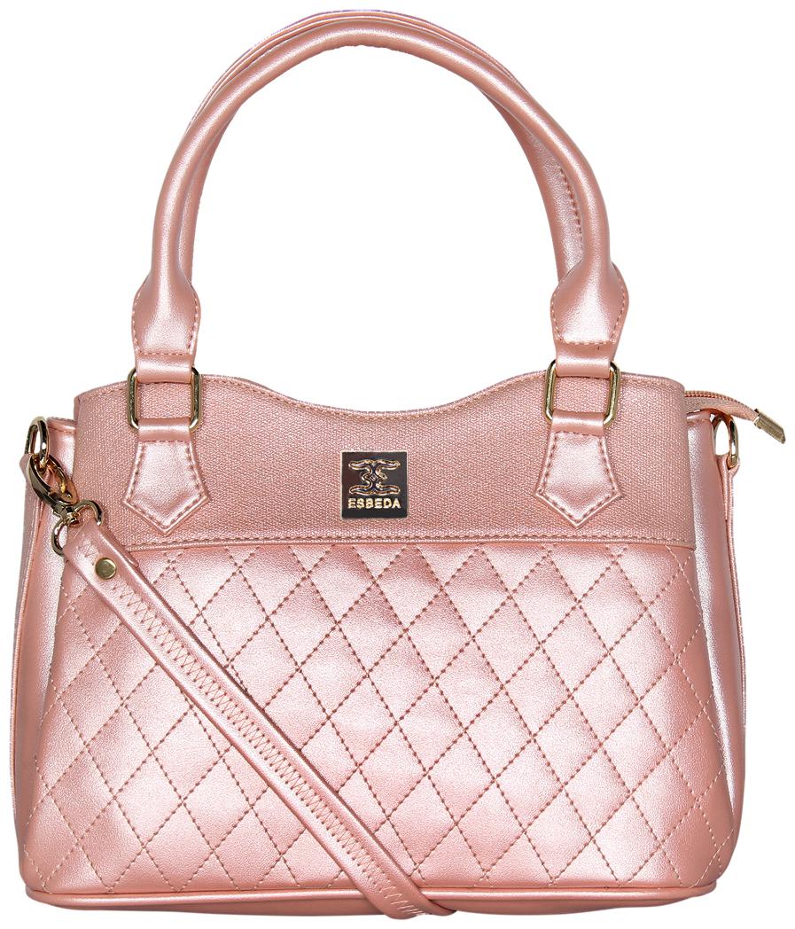 

Esbeda Pink PU Handheld Bag