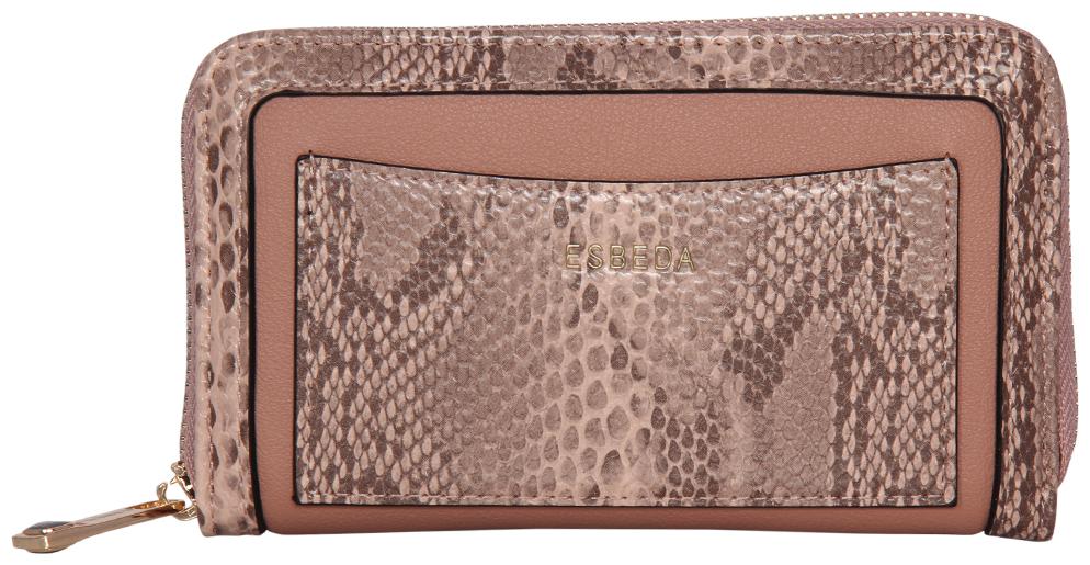 

Esbeda Pink Color Printed Animal Textured Wallet For Women