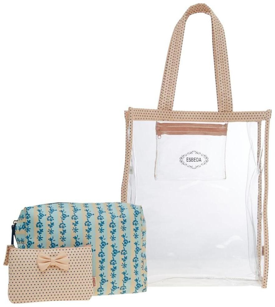 

ESBEDA Pink Floral Print Pu Synthetic Material Travelling Kit For Women
