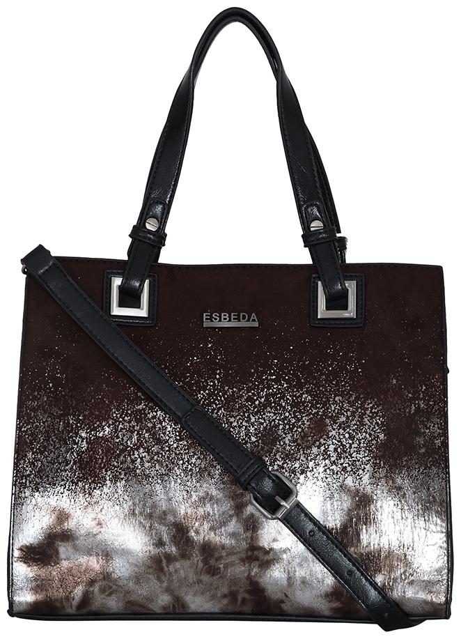 

Esbeda Brown PU Shoulder Bag - Sequin Handbag