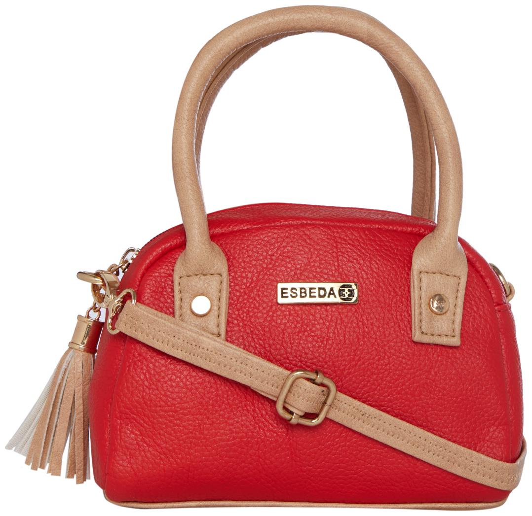 

Esbeda Red PU Solid Sling Bag