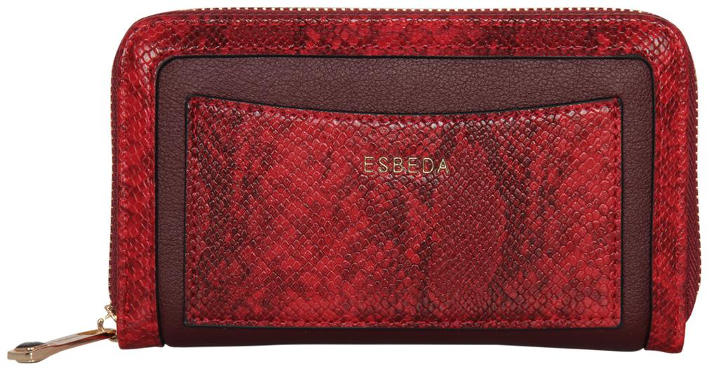 

Esbeda Red Color Printed Animal Textured Wallet For Women
