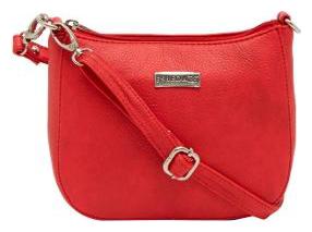 

Esbeda Red PU Solid Sling Bag