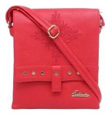 

Esbeda Red PU Solid Sling Bag
