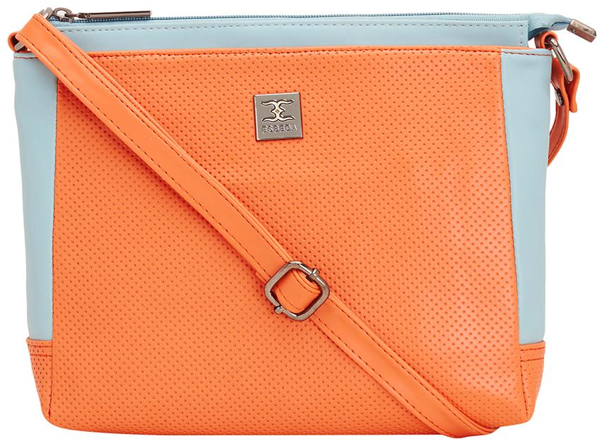 

Esbeda Orange PU Solid Sling Bag