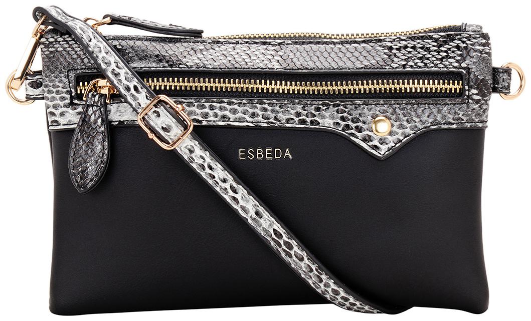 

Esbeda Black PU Solid Sling Bag