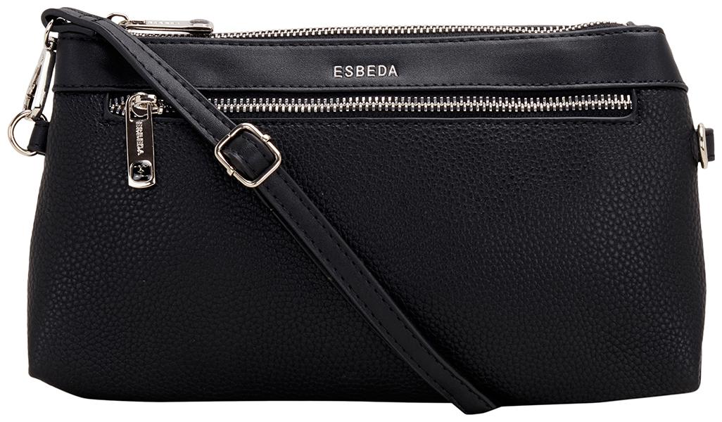

Esbeda Black PU Solid Sling Bag