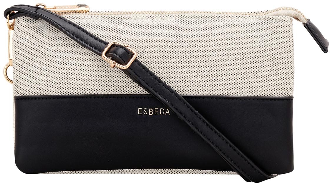 

Esbeda Black PU Solid Sling Bag