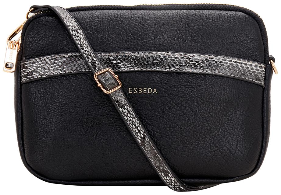 

Esbeda Black PU Solid Sling Bag