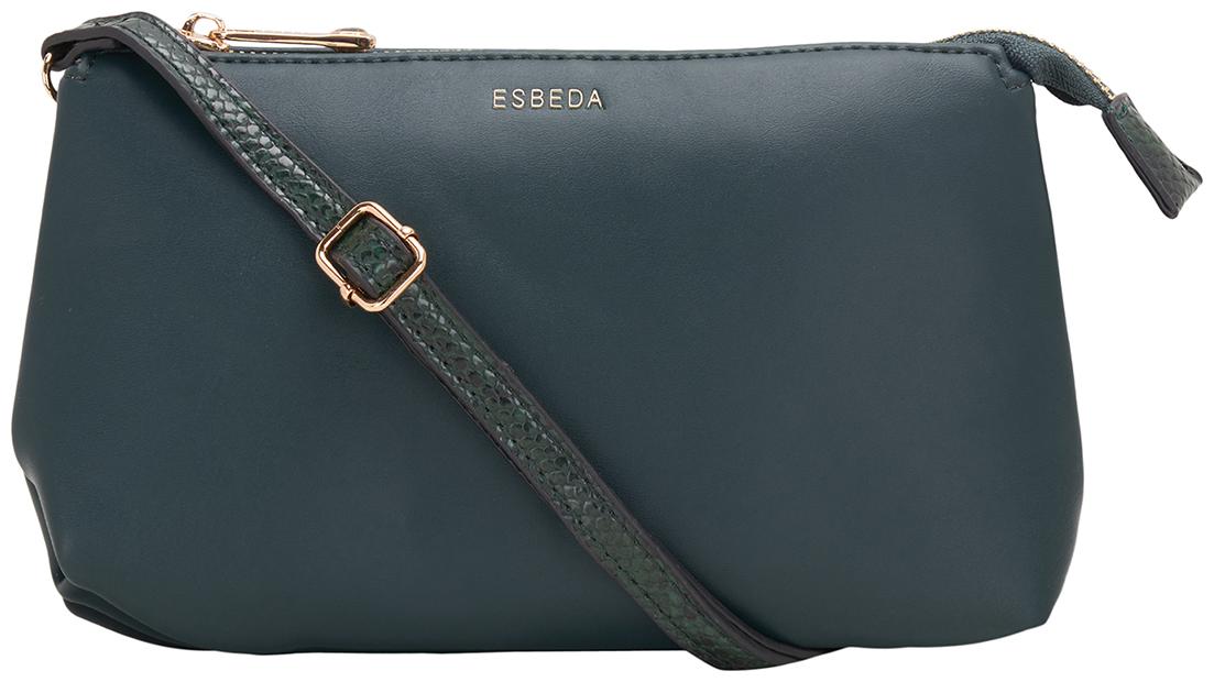 

Esbeda Green PU Solid Sling Bag
