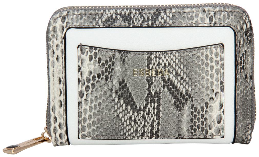 

Esbeda White And Grey Color Printed Animal Textured Wallet For Women