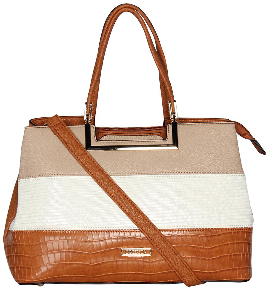 

Esbeda Multi PU Handheld Bag - Emboss Satchel Handbag