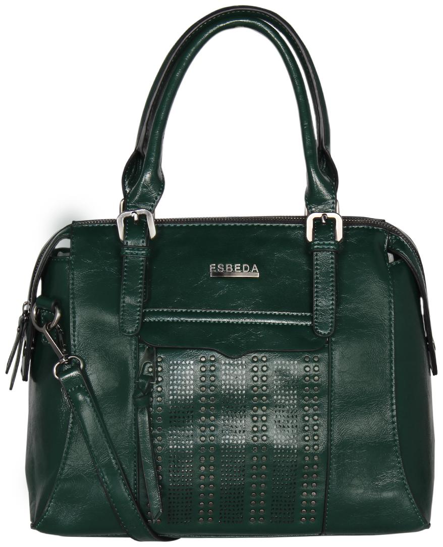

Esbeda Green PU Shoulder Bag - Lazer Cut Handbag