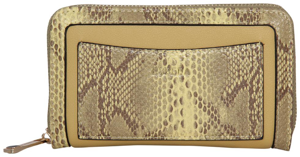 

Esbeda Yellow Color Printed Animal Textured Wallet For Women
