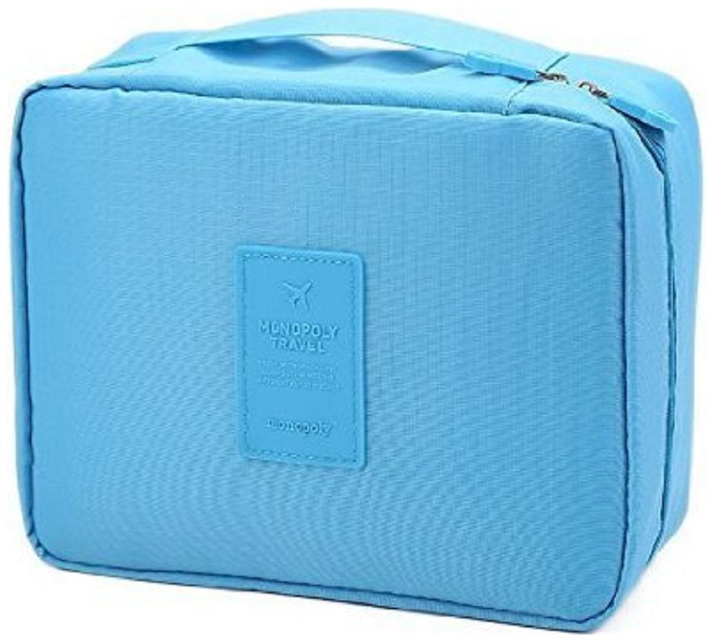 

EVERBUY 1PSC Multifunctional Cosmetic Toiletries Storage Bag Travel Makeup Organizer Pouch (SKY BLUE)