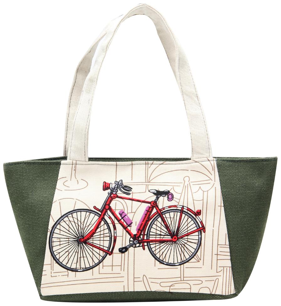 

Fabseasons Small Printed Canvas Tote Bag With Zip