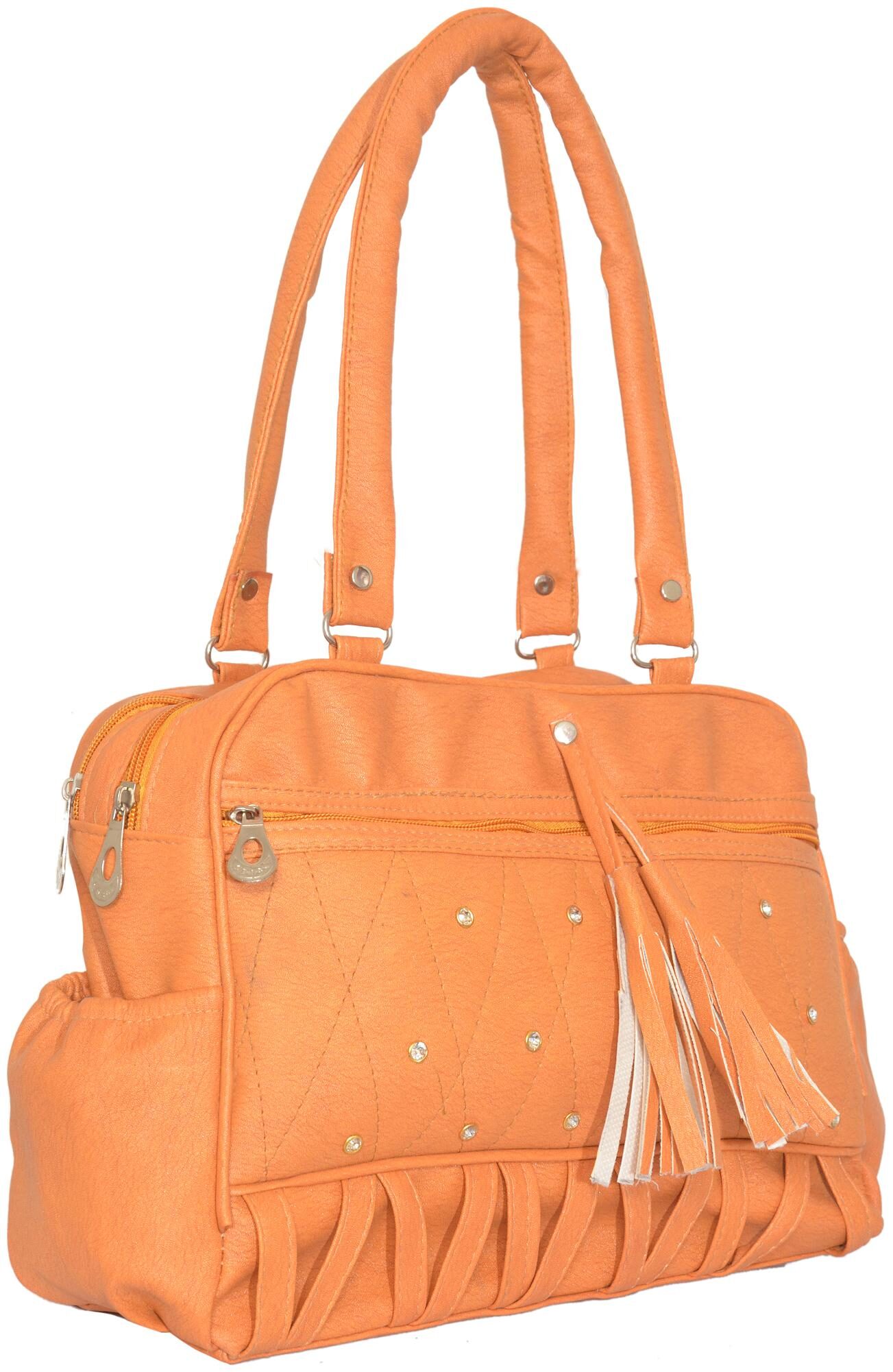 

Tulip Tan PU Shoulder Bag