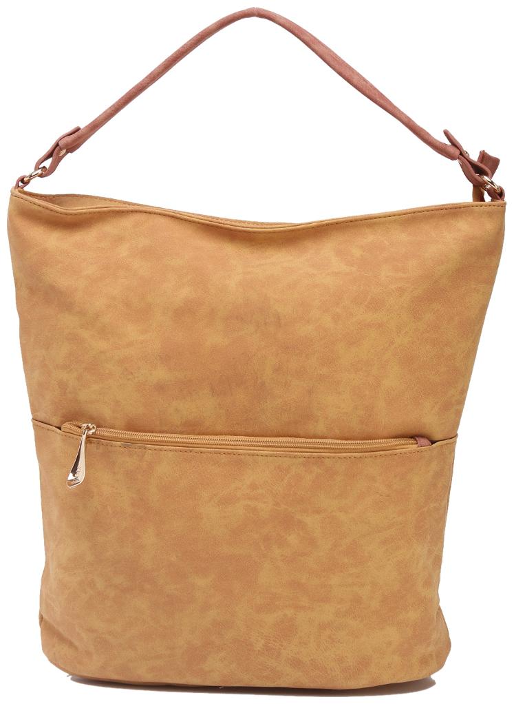 

FIONA TRENDS Yellow PU Solid Sling Bag