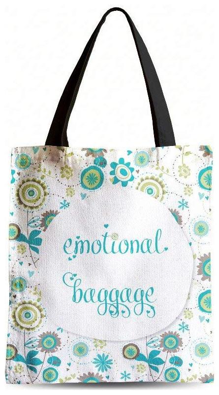 

Techbyte Women Typography Canvas - Tote Bag White