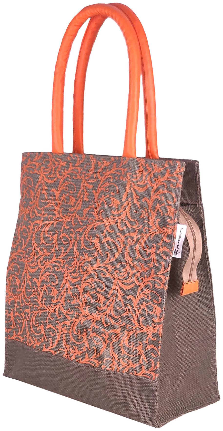 

Foonty Jute Solid Tote Bag For Women