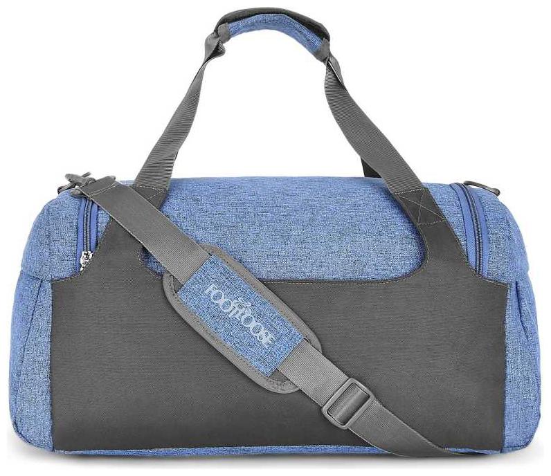 

Footloose Premium Slub Fabric 53 cms Blue Travel Duffle (Bronx)