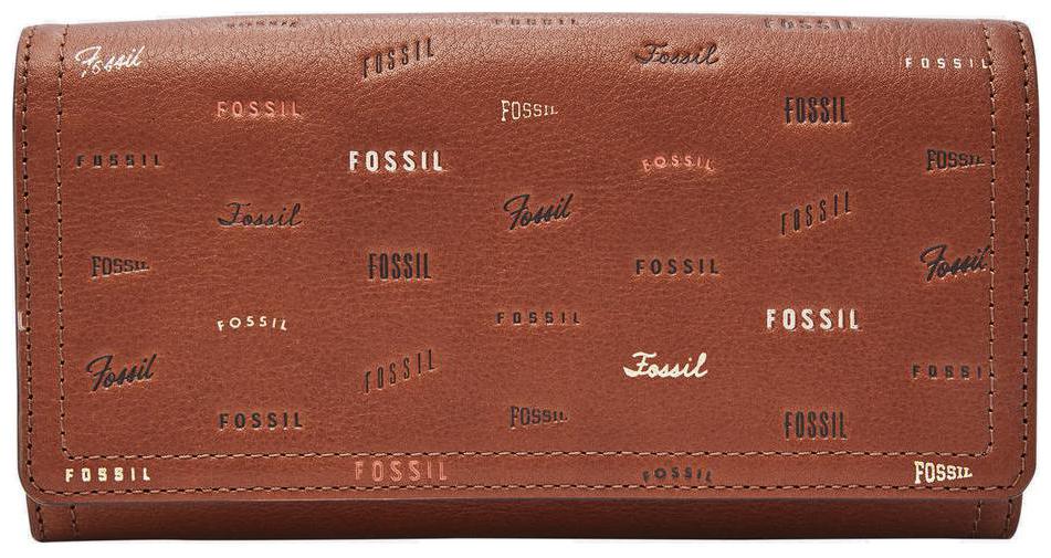 

Fossil Women Brown Leather Wallet