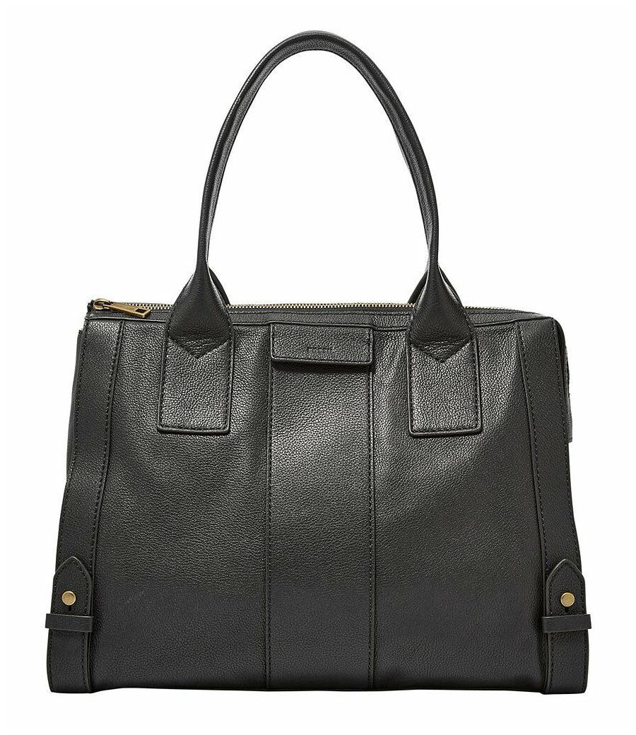 

Fossil Gwen Colorblock Color Block Leather Satchel (Black)