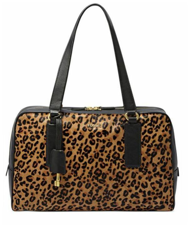 

Fossil Memoir Biography Haircalf Satchel (Cheetah)