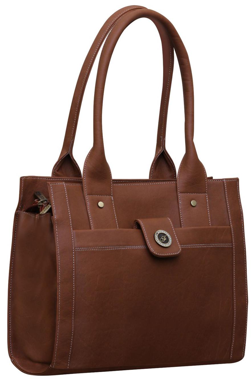 

FOSTELO Tan Faux Leather Handheld Bag
