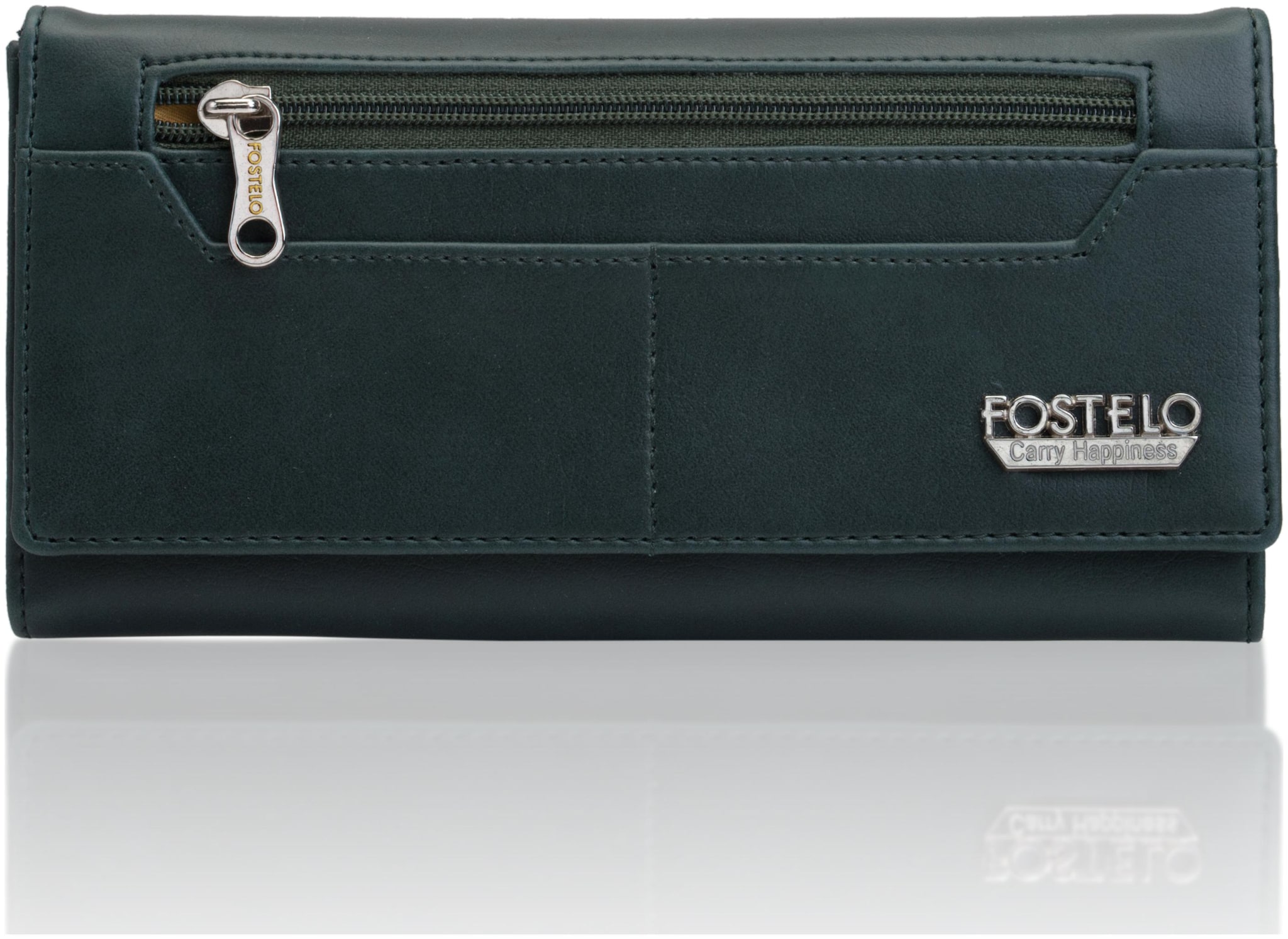 

FOSTELO Women Green PU Clutch