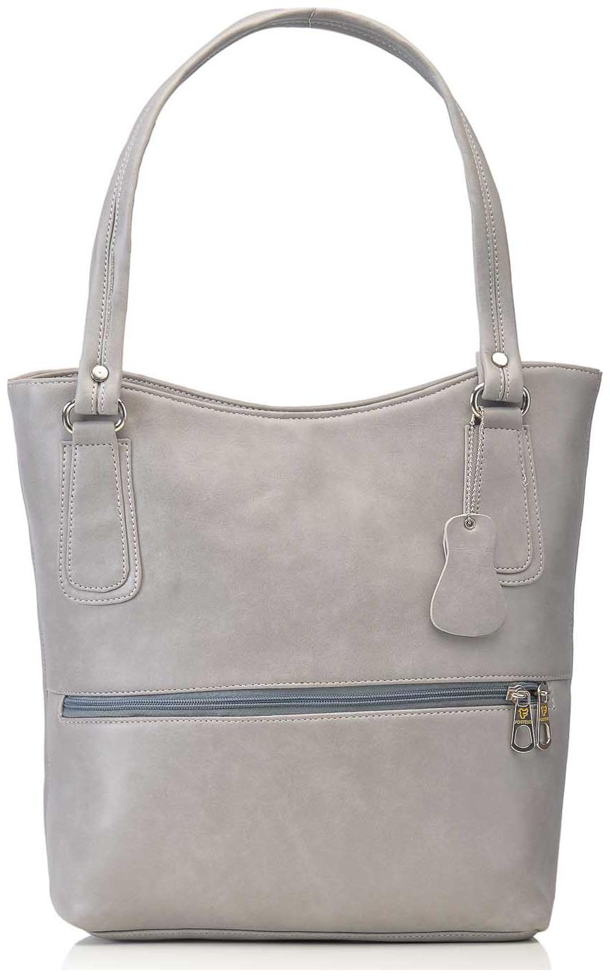 

FOSTELO Grey PU Shoulder Bag