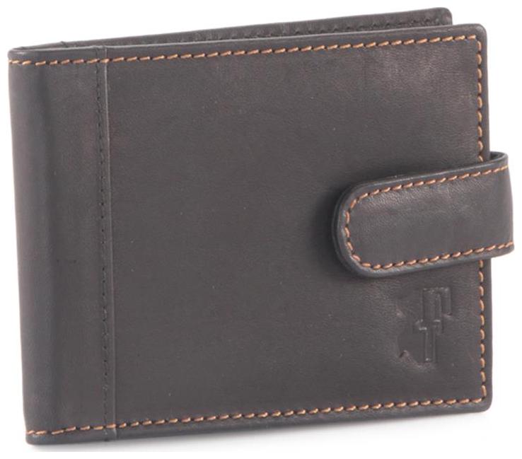 

FT Women Black Leather Wallet