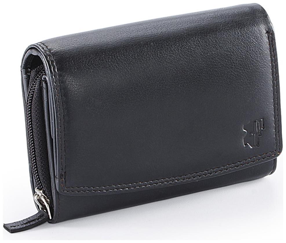

FT Women Black Leather Wallet