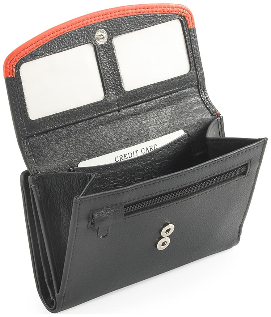 

FT Women Black Orange Leather