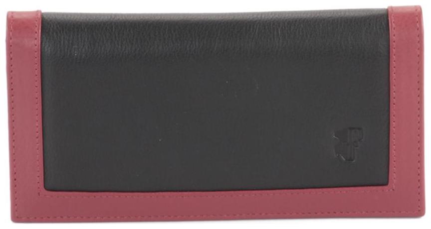 

FT Women Black Leather Wallet