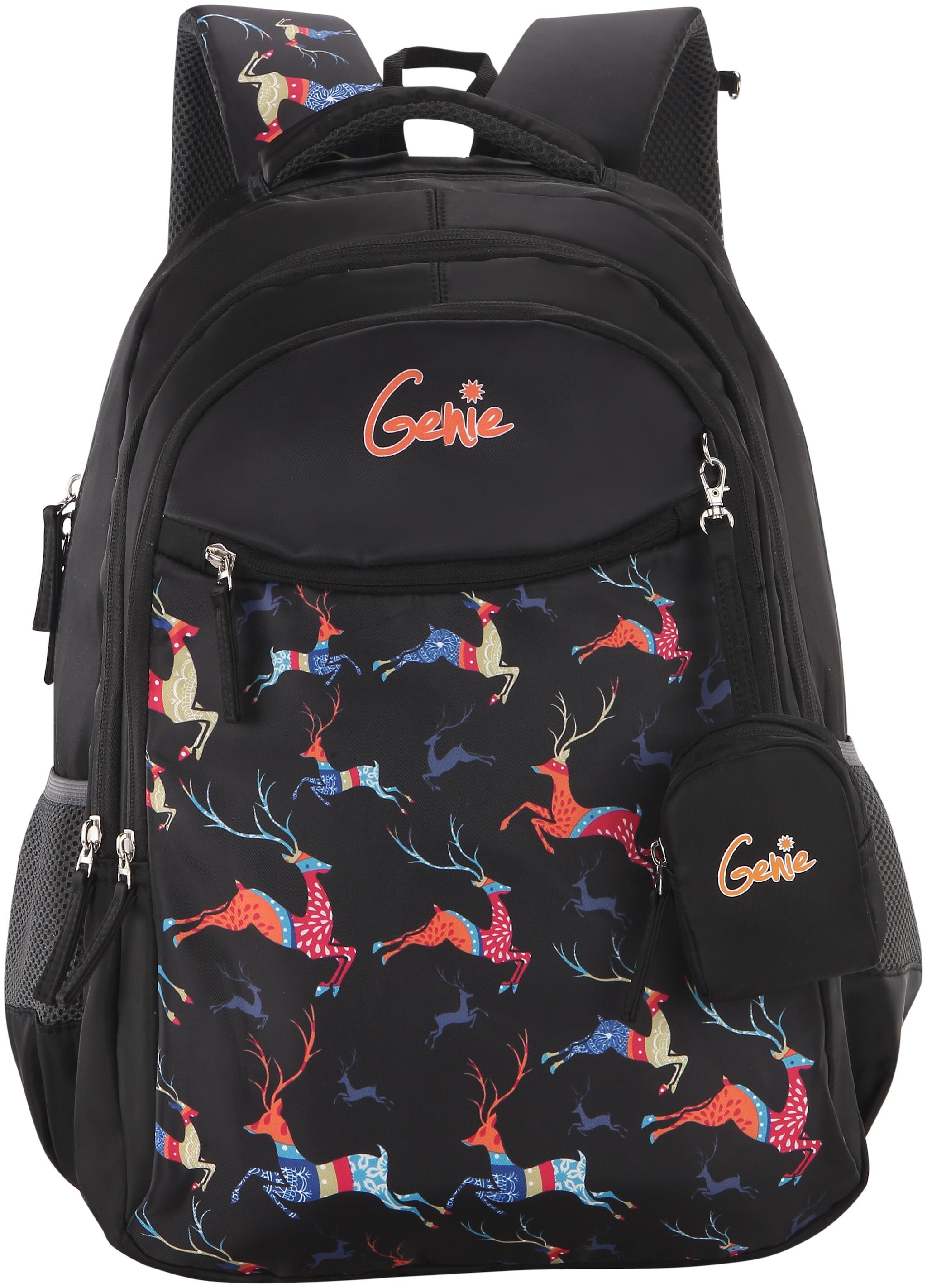 

Genie Black Nylon Backpack