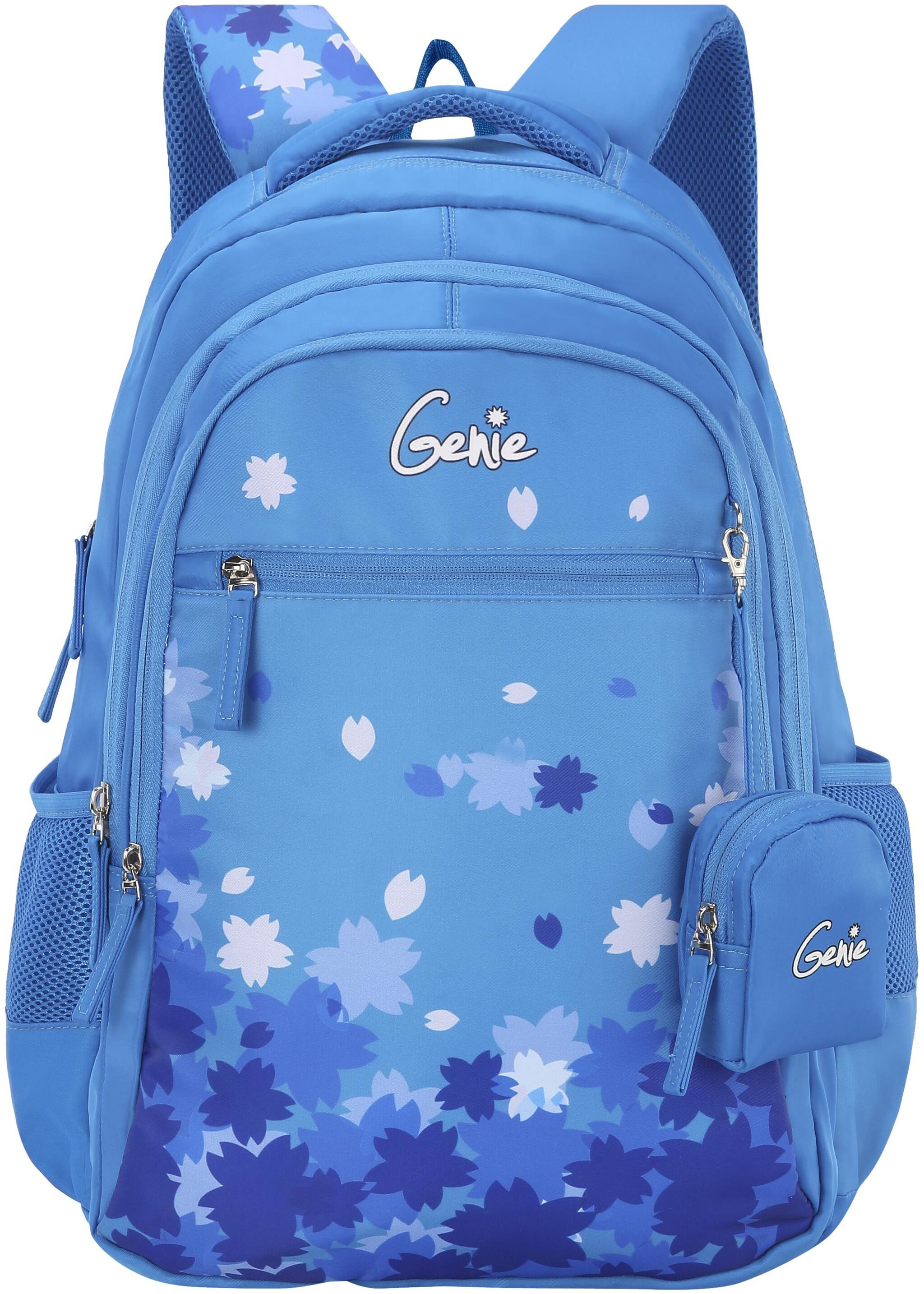 

Genie Blue Nylon Backpack