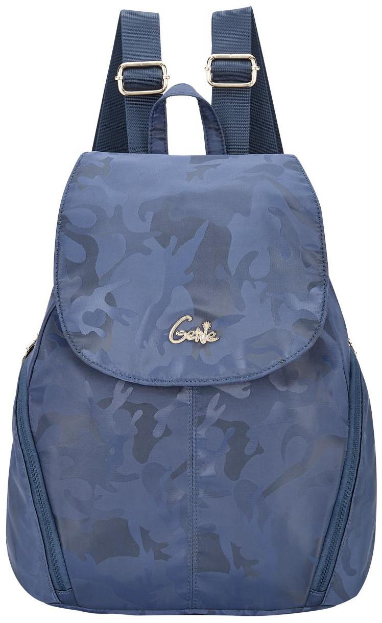

Genie Blue Nylon Backpack
