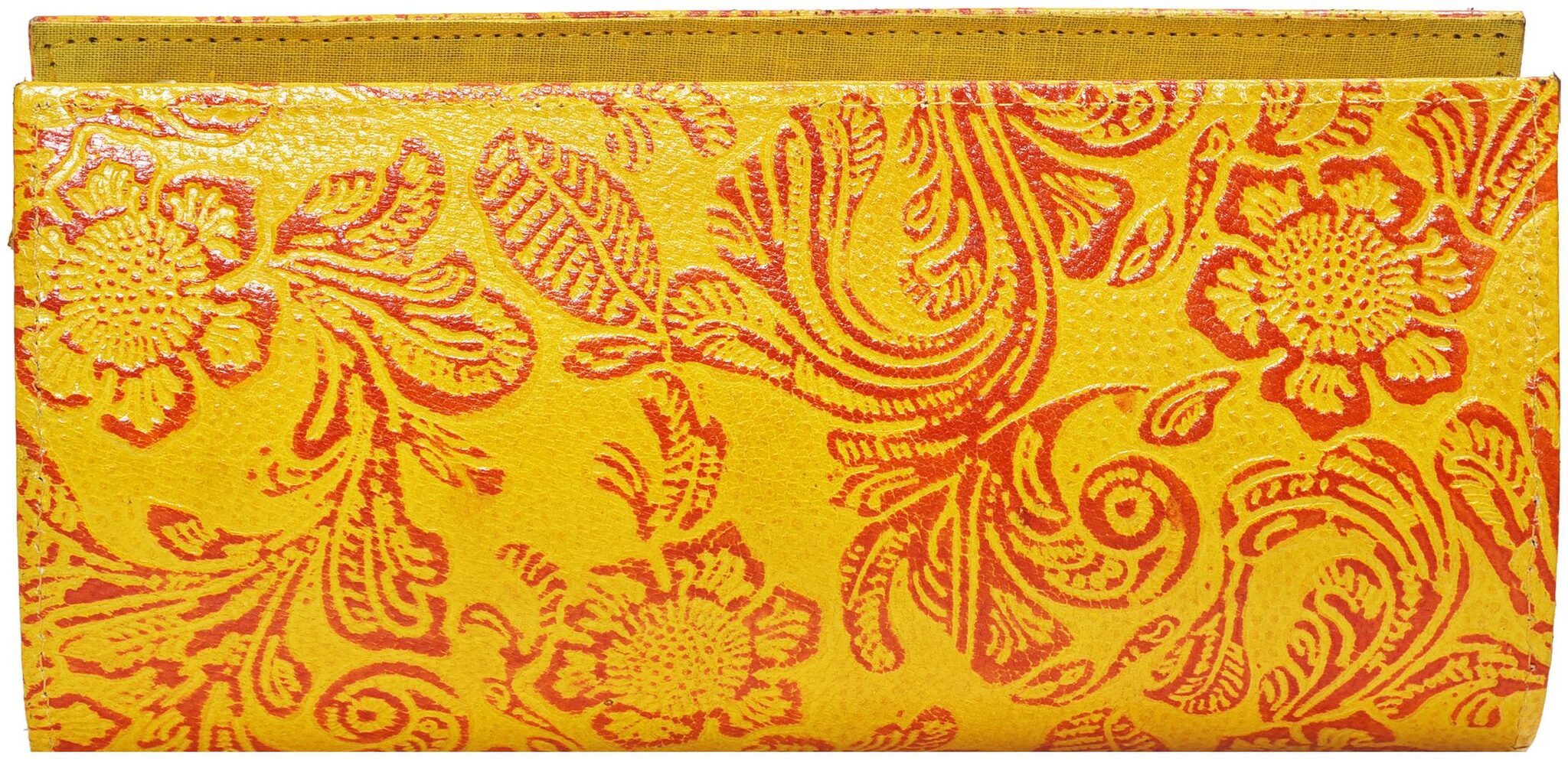 

GENUINE LEATHER YELLOW COLOUR LADIES CLUTCH BAG