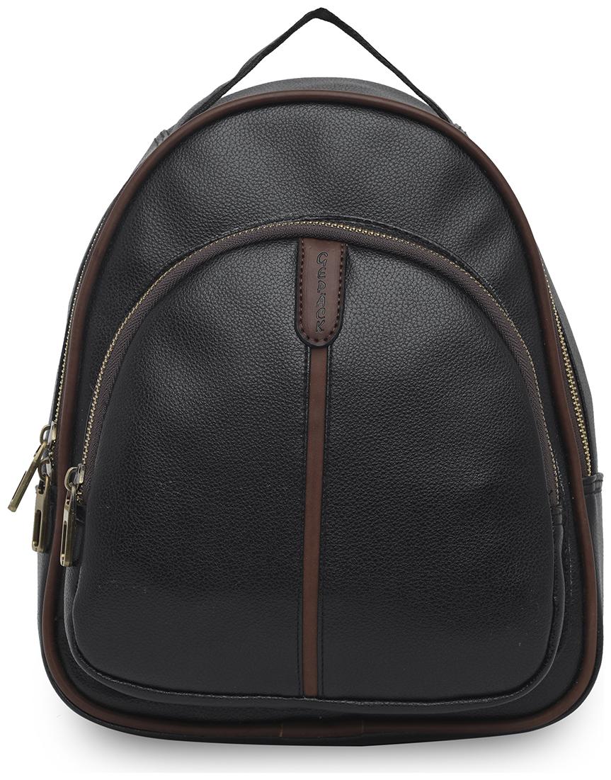 

GEPACK Black Leather Backpack