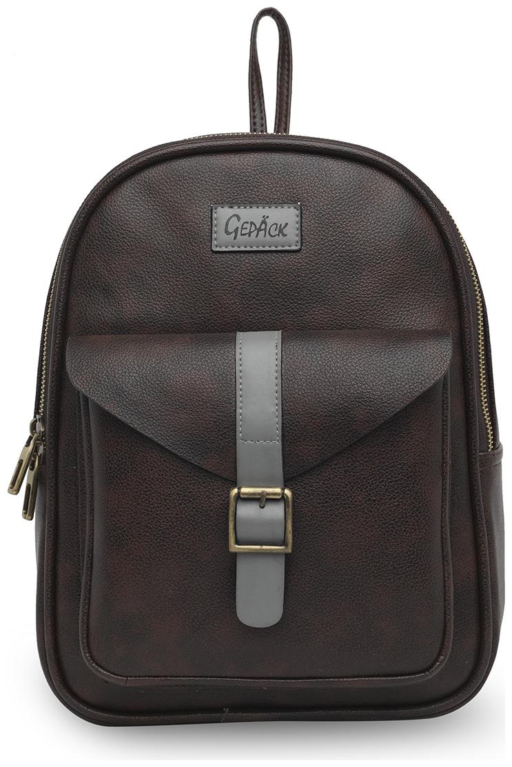 

GEPACK Brown Leather Backpack