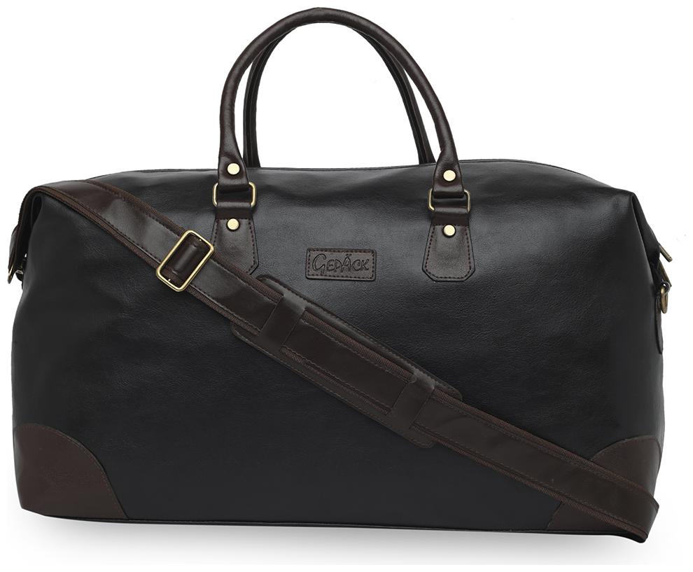 

GEPACK Faux leather Men Gym bag - Black