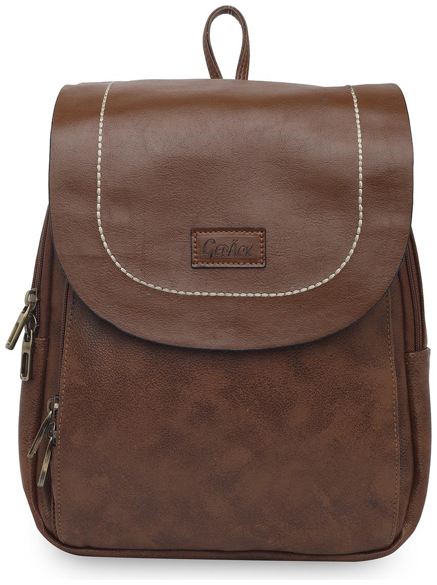 

GEPACK Brown Leather Backpack