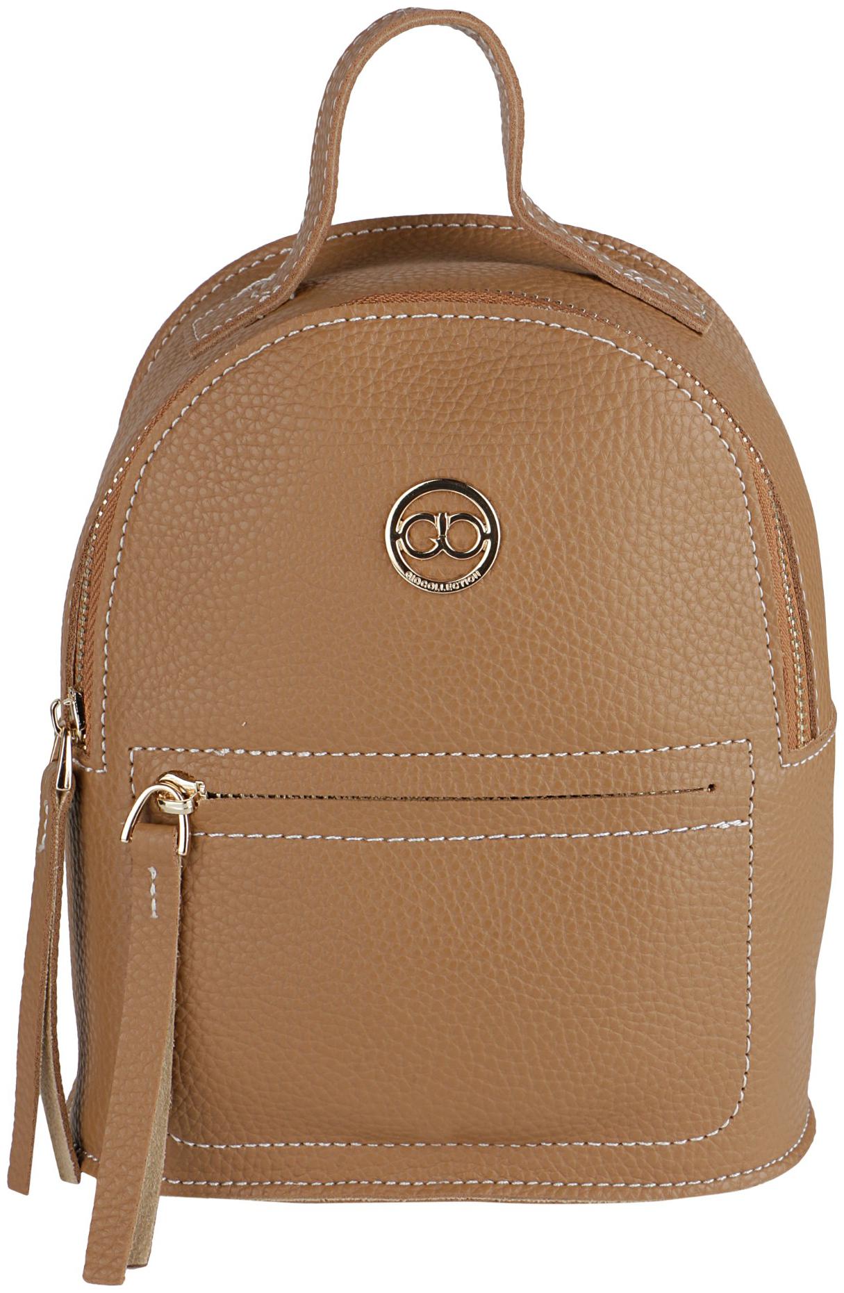 

GIO COLLECTION Brown PU Backpack