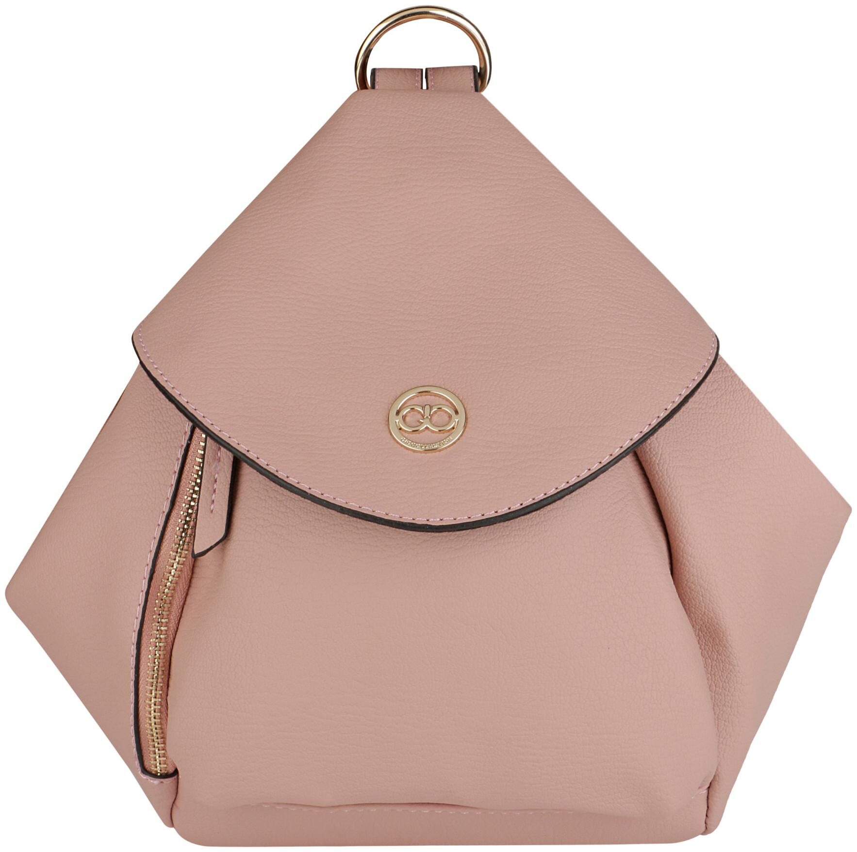 

GIO COLLECTION Pink PU Backpack