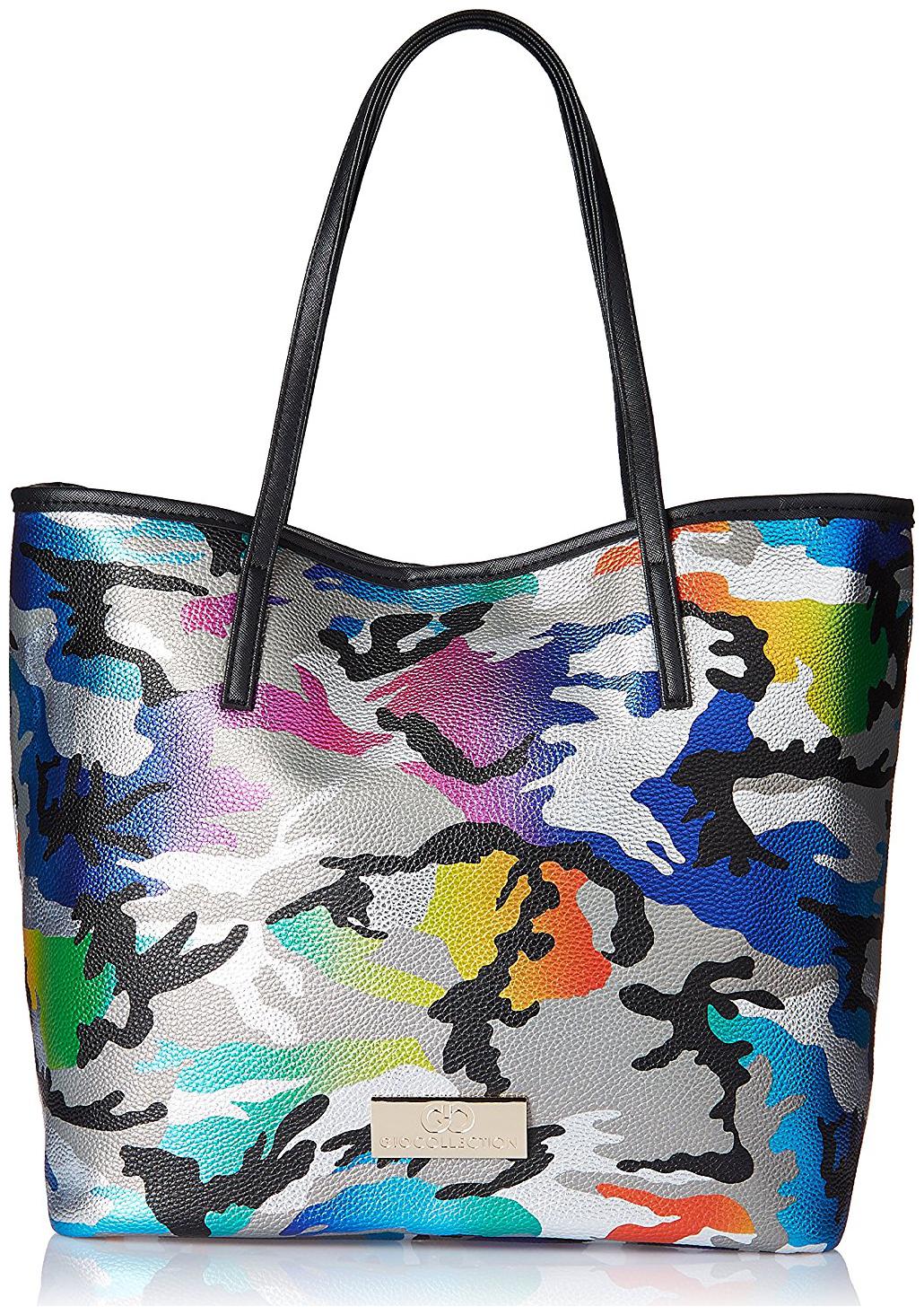 

GIO COLLECTION Women Solid Polyester - Tote Bag Multi