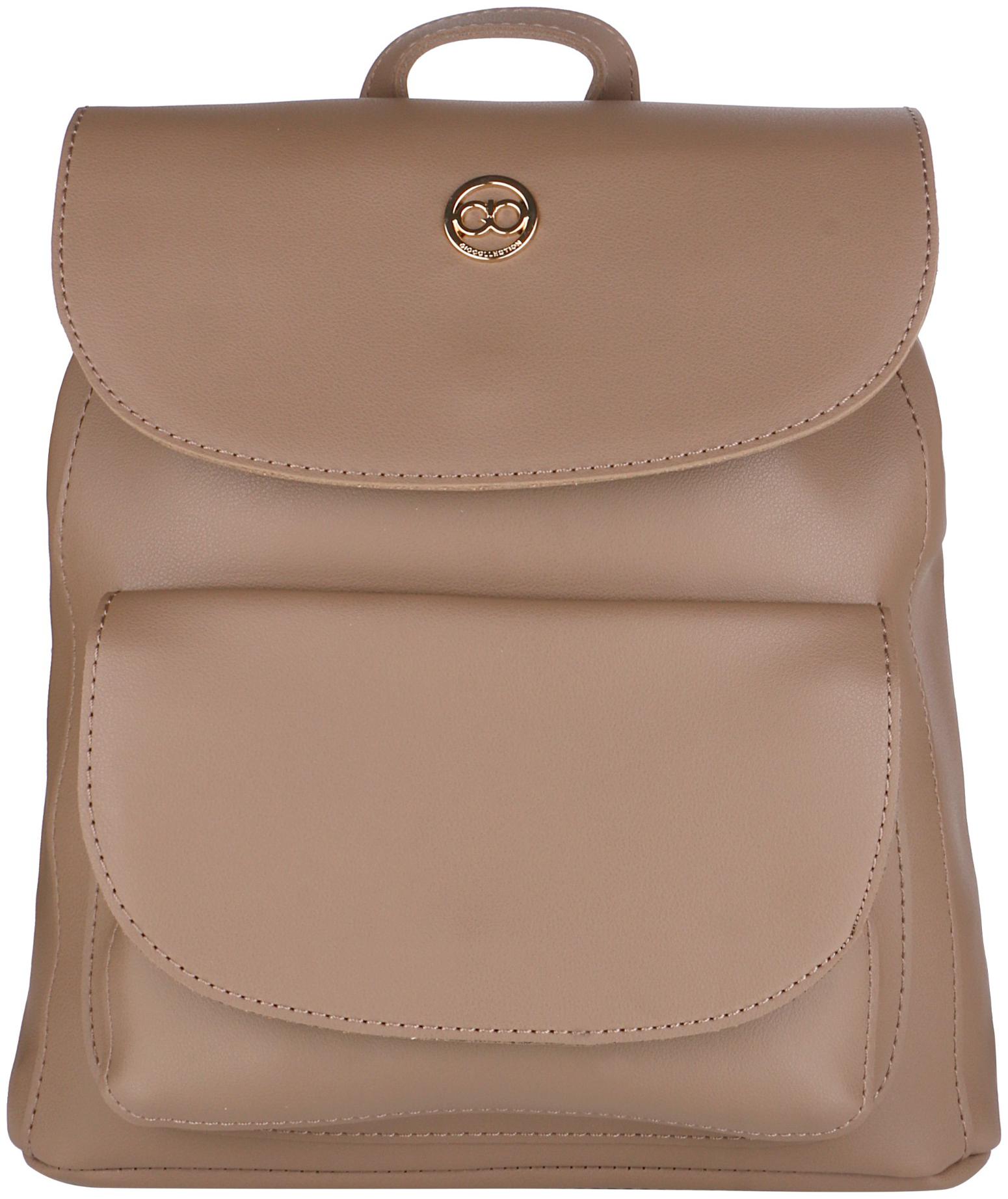 

GIO COLLECTION Brown PU Backpack