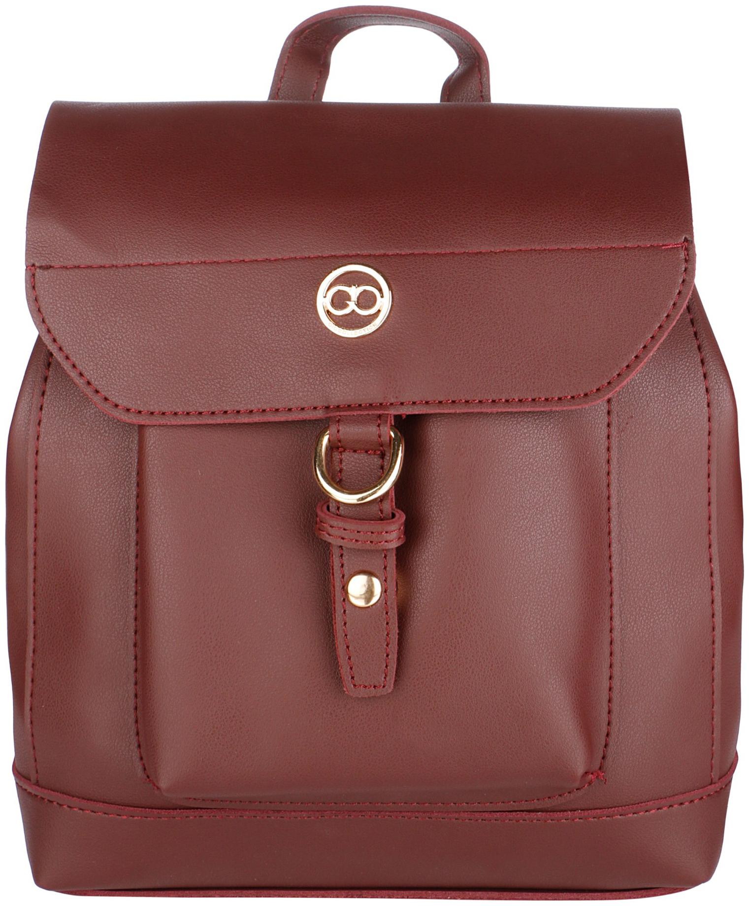 

GIO COLLECTION Red PU Backpack